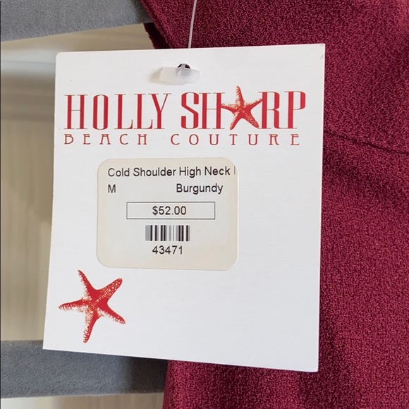 Holy Sharp Cold Shoulder High Neck Dress - Picture 5 of 5